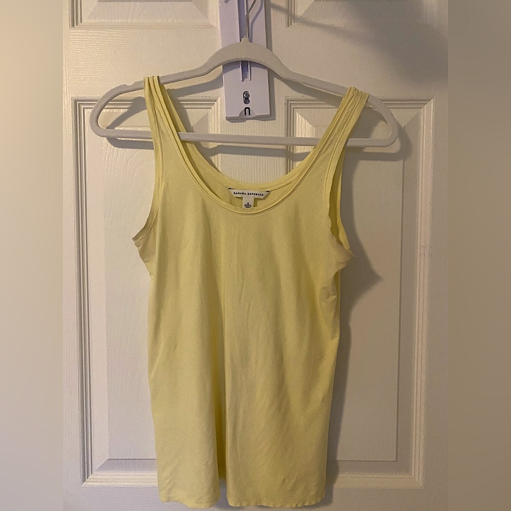 Banana republic, pale yellow tank top. Lightly used